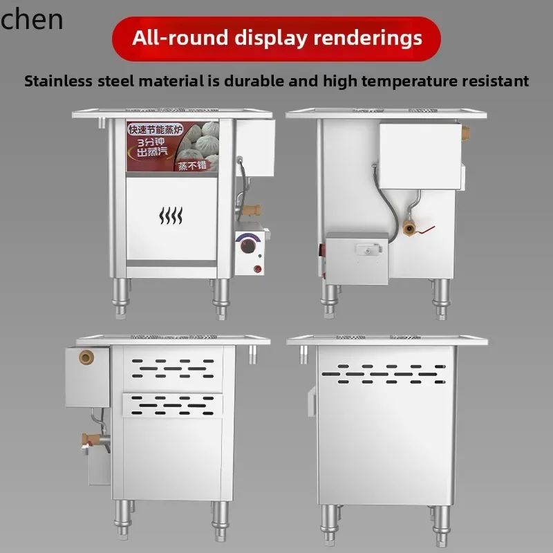 water separation filling soup bag steaming machine commercial steaming furnace small cage bag steamer