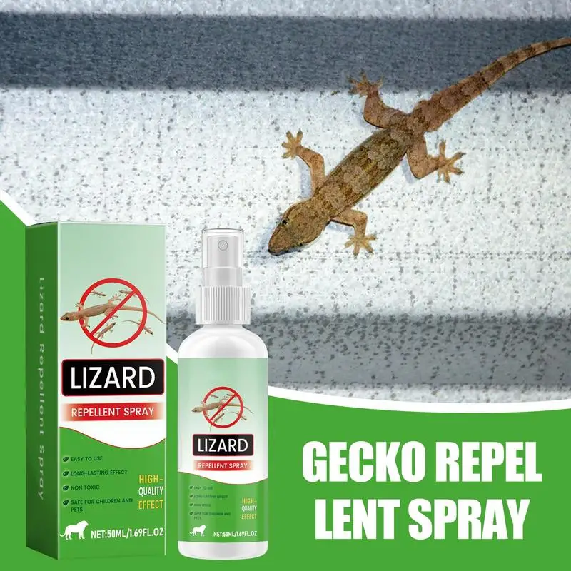 

Gecko Repellents Spray 50ml Lizard Repellents Lavender Oil Gecko Spray Repel Repeller Control Pet Safe Reptile Deterrents for