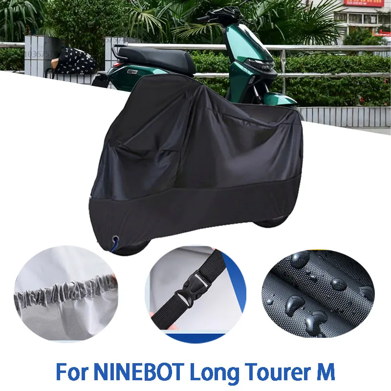 

Motorcycle Full Covers For NINEBOT Long Tourer M Car Outdoors Sun Protection Dust No Ear Thickened Oxford Clothcover Accessories