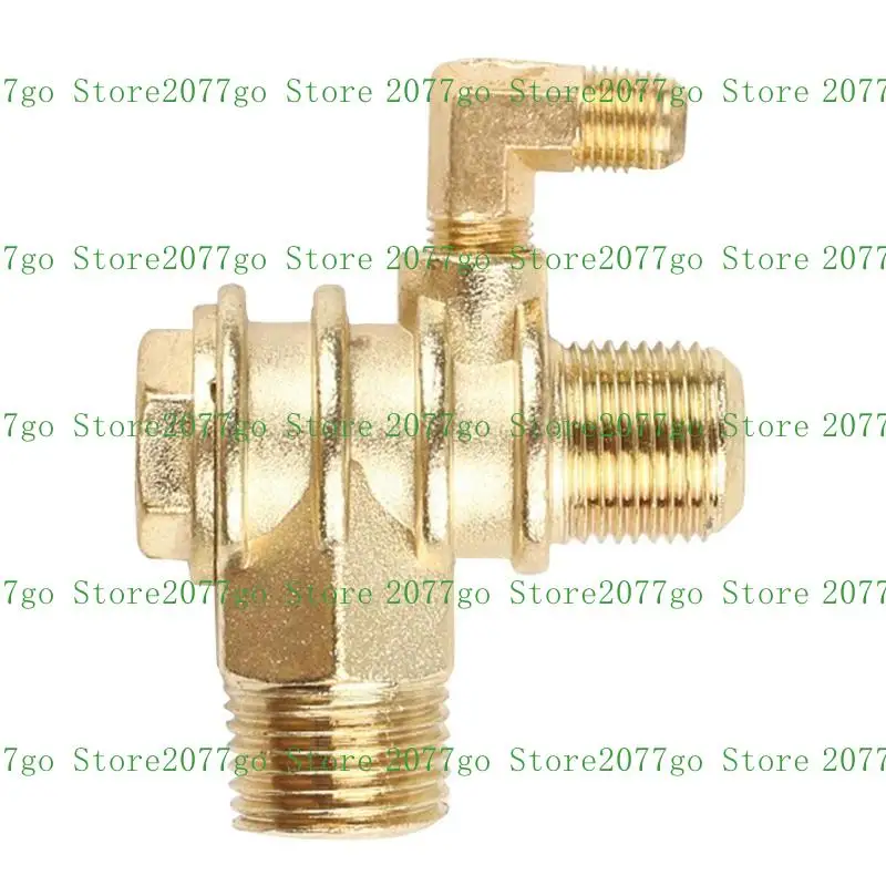 

Y1UD Air Compressor 3-Port Threaded Check Connector Tool 10x19x20 Male Thread 3 Way Metal Compressor Check
