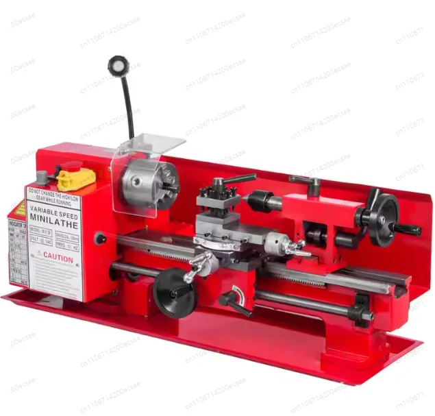 550W Electric Ordinary Mini Lathe Cutting Metal Turning Lathe Parts Sample Modeling Working Machine