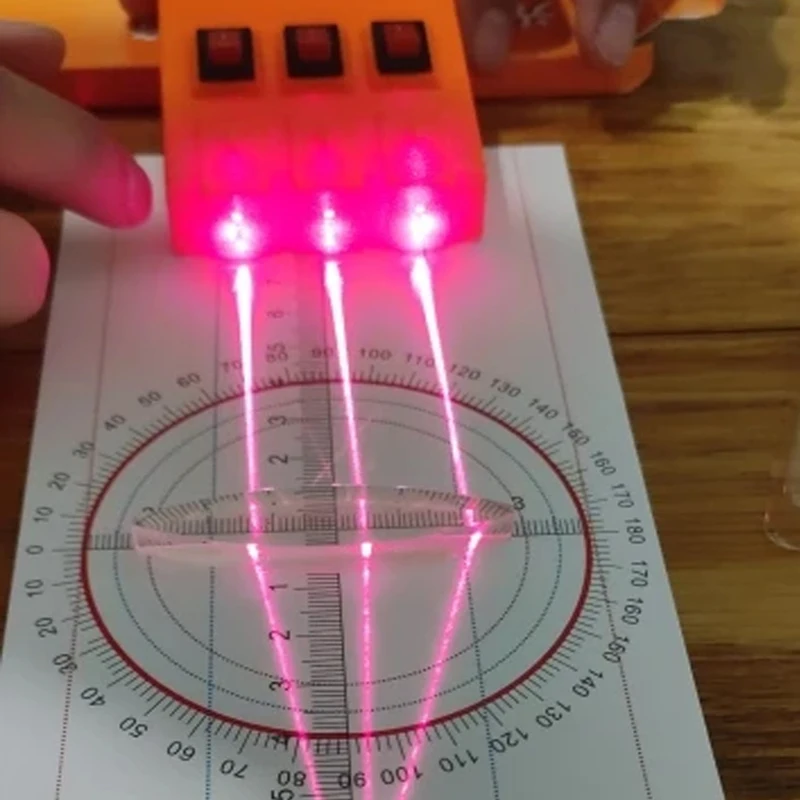 Geometric Optics Experiment Set Optical Lens Kit Convex Concave Lens Light Refract Reflect Physics Teaching Kid Science Gift