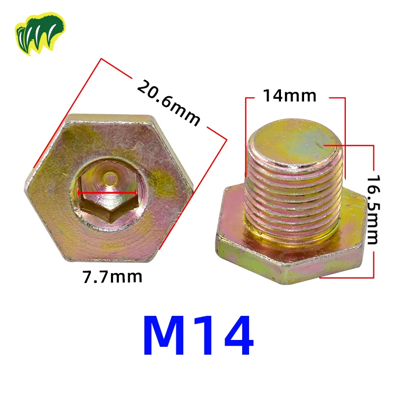 2 piece For Peugeot 206 207 307 308 2008 301 408 3008 Oil Magnetic Drain Plug Sump Drain Nut Oil Drain Bolt