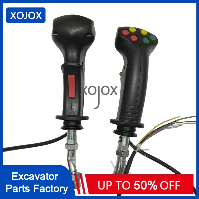 

XOJOX For Logging Iron Stone Tools Agricultural Harvester Electric Control 67 Button Joystick Handle Glue Gear Excavator Parts