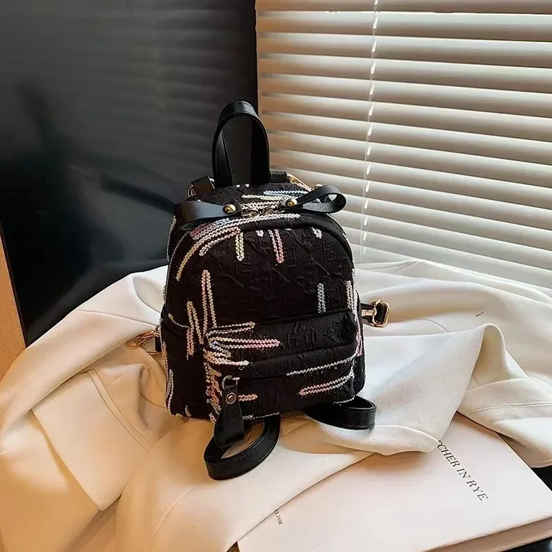 

Изысканные цветные линии, компактные модные рюкзаки, индивидуальные супер крутые рюкзаки с уникальным дизайном для женщин, осень 202, новый стиль