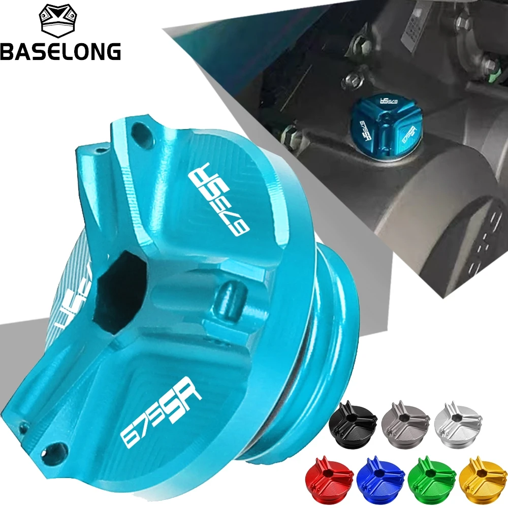 

For CFMOTO 675SR 675SRR 675SS 675SR-R 675 SR SRR SS 2023 2024 2025 2026 M19*2.5 Motorcycle Oil Filter Cup Engine Plug Covers Cap