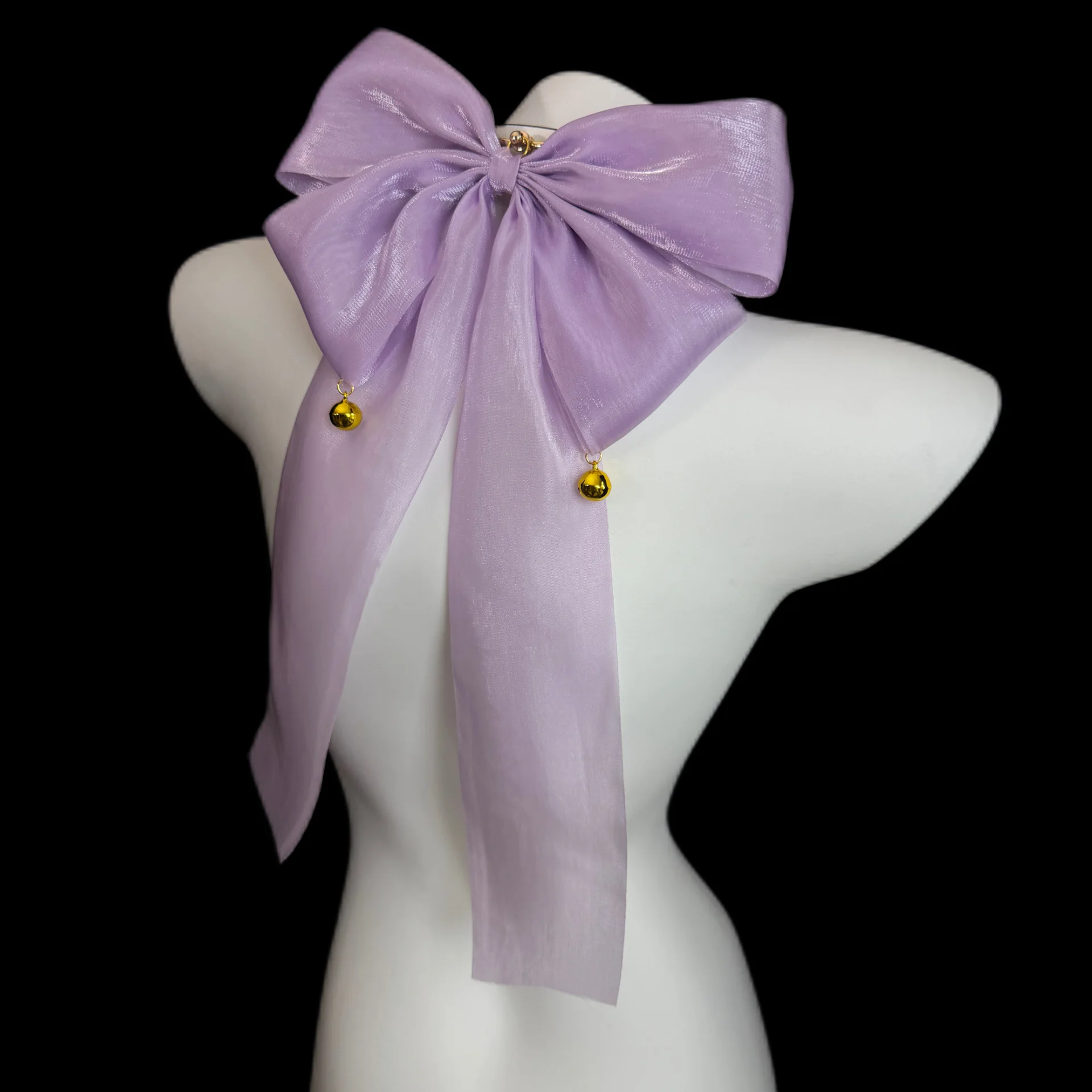 Sex Products Super Fairy Mesh Bow Collar Multi-layer Ribbon Premium Design Internet Celebrity Bell Breast Clip Body Chain view 6