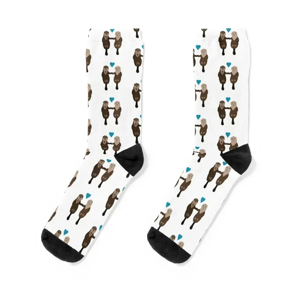 

Otters Holding Hands Socks happy man Socks Ladies Men's