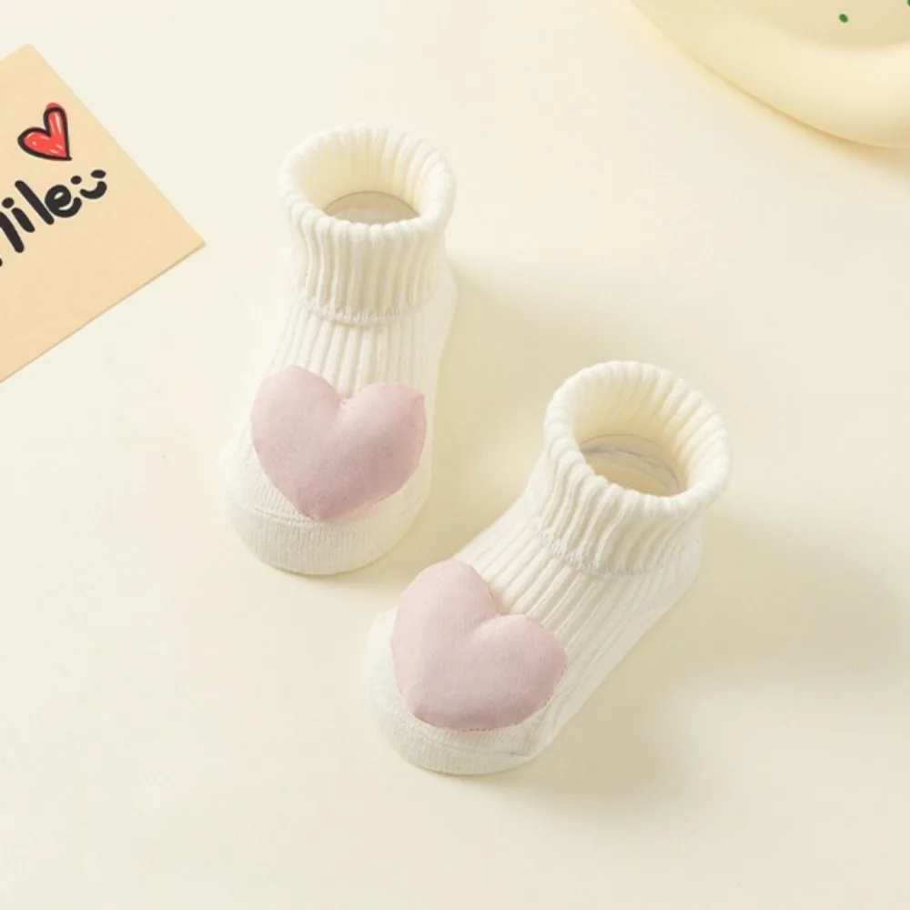 Winter Baby Socks Cute Cartoon Doll Non Slip Floor Socks Soft Breathable for Newborn Toddler Infant Daily Home Wear Footwear