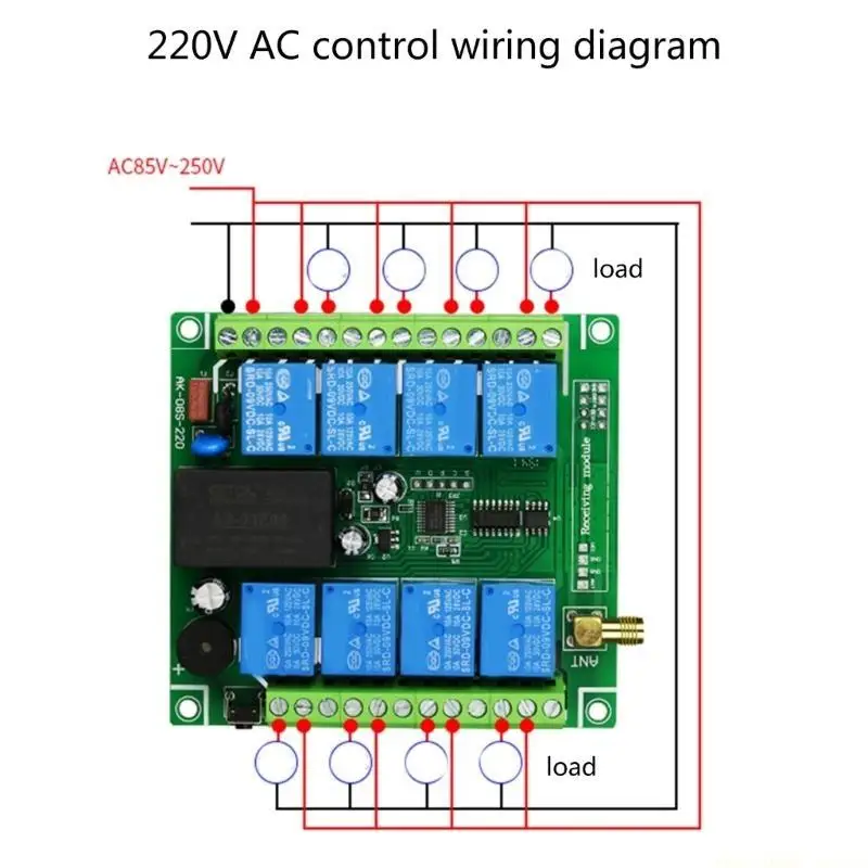 

F62C Wireless Remote Control Switch,High-Power Water Pump Motor Remote Control