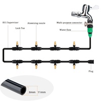 5pcs Automatic Watering System Household Atomizing Nozzle Plant Spraying Spray Dust Reduction Gardening Watering Timer Nozzle