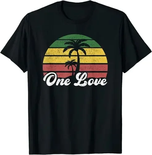 Jamaica One Love Reggae Caribbean Music Rasta Rastafari Men T-Shirt