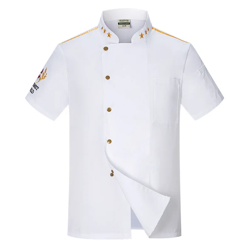 Chef-Kok Uniform Zomerkleding Hotel Chef-Uniform Barbecue Cafetaria Restaurant Heren-En Damescateri