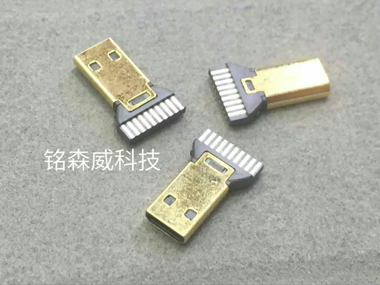 

For Micro HDMI D TYPE male with PCB board easy solder case gold plated extended head connector hdni male