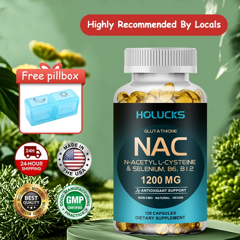 

Yimiduk NAC Capsules, with Vitamin C, Support Promotes Liver Detox, Skin Protection & Antioxidant Power, Strong Immunity, Vegan