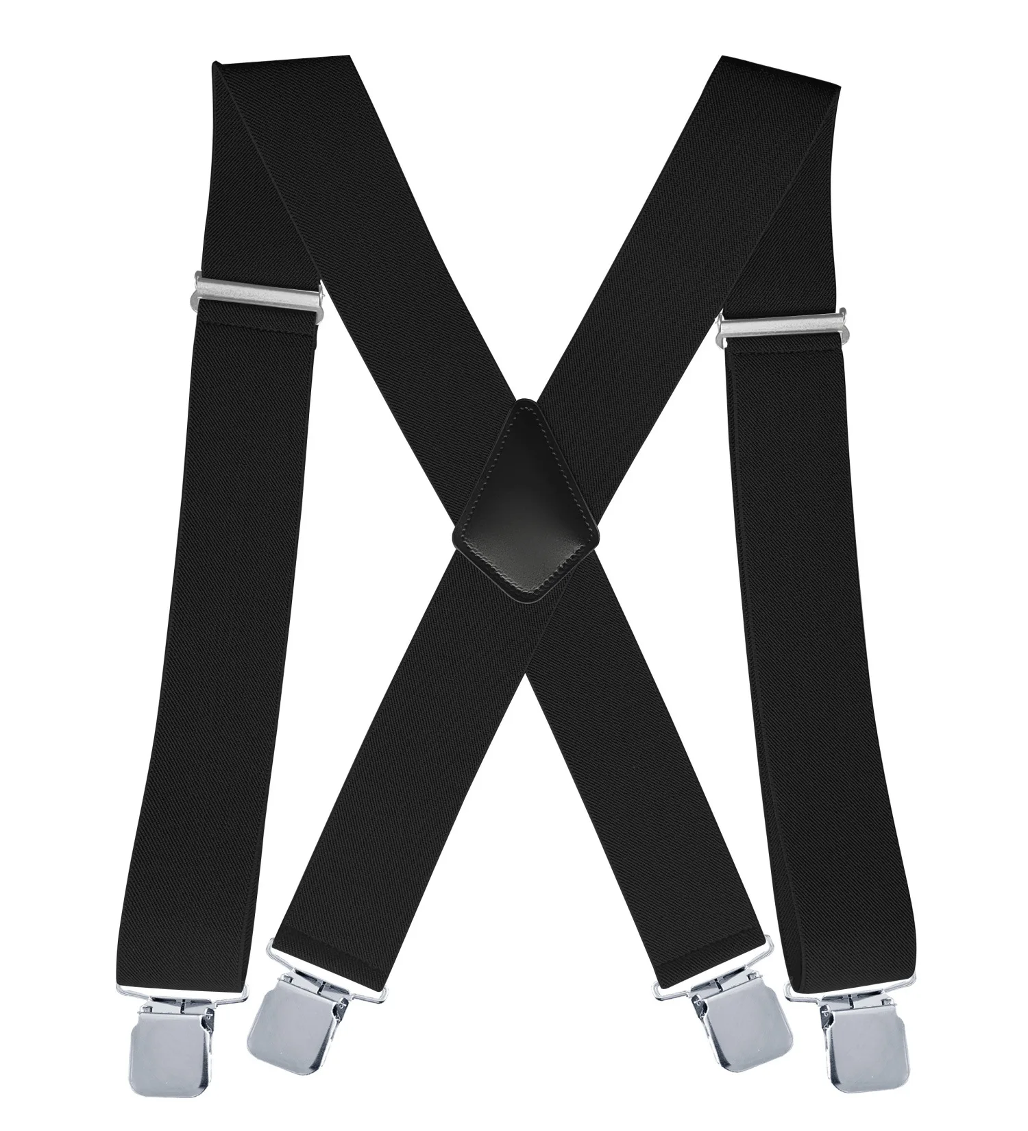 Suspenders Men 4 Clip 5cm Width Braces Adjustable Elastic Strap Belts Heavy Duty Trouser Suspensorio Garter