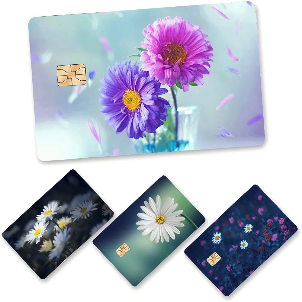 Floral Daisy 100% Hot Sale Amine Credit Debit Bank Card Bus Card Film Skin Sticker