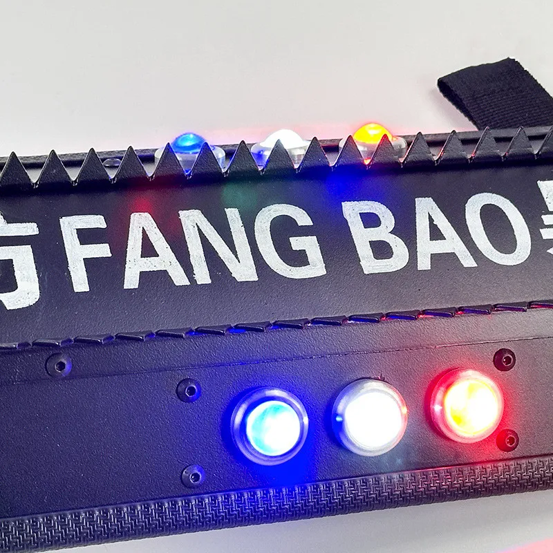 Self Defense Shield With Colorful Light Portable Personal Security Protection Tool Men Women Universal Aluminum Alloy