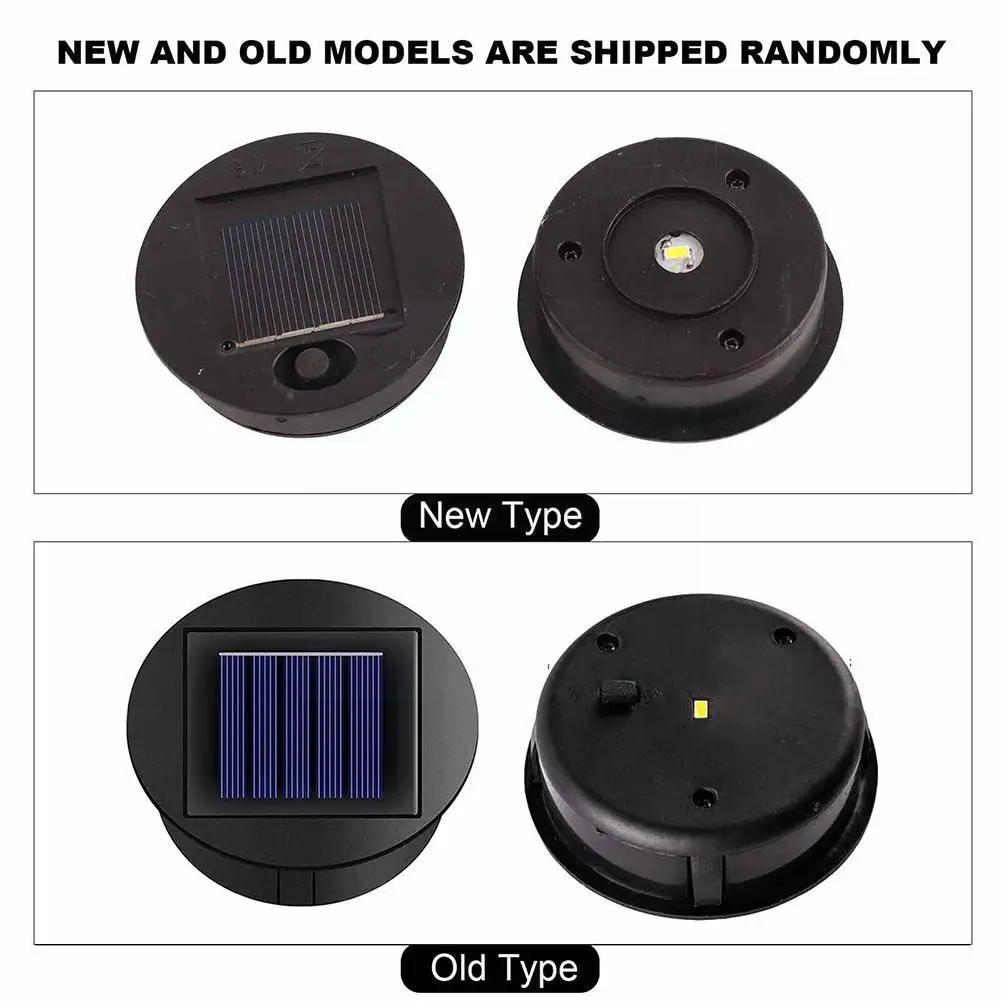 LED Solar Lights Replacement Tops Solar Panel Outdoor Lanterns Pathway Waterproof Garden Hanging Accessories Lighting Parts T7V6