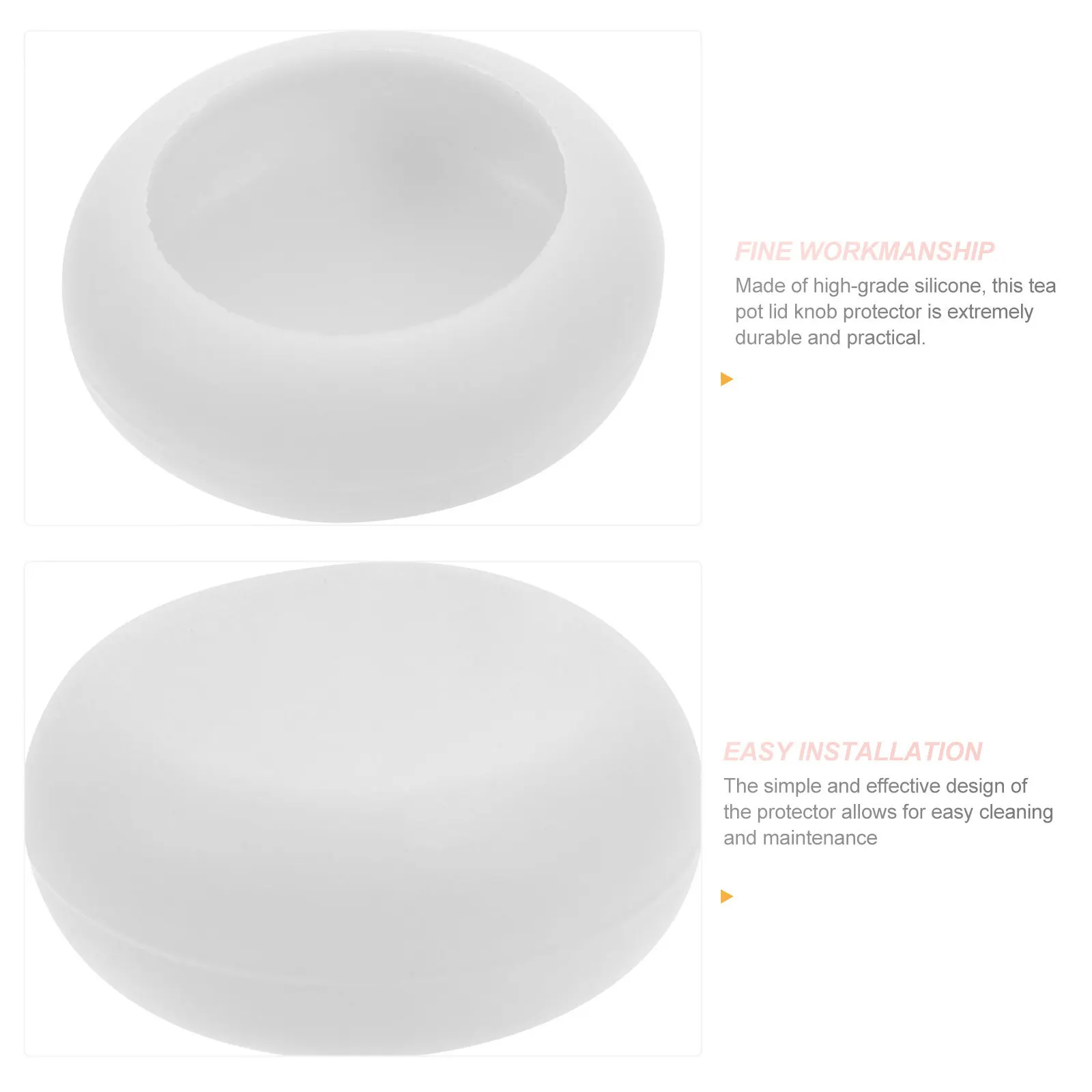 Silicone Teapot Lid Handle Covers, 2pcs Heat-Resistant Anti-Scald Protectors for Kitchen Tea Pot Knobs - view 3