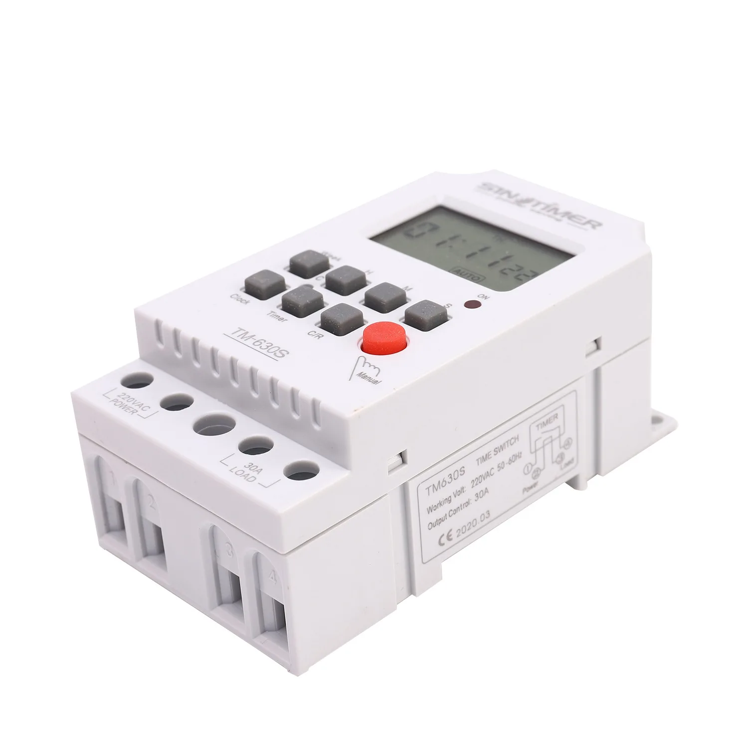 ABKI-Sinotimer, таймер управления секунд, большой экран, цифровой дисплей, горячий контакт, выход напряжения, контроллер времени