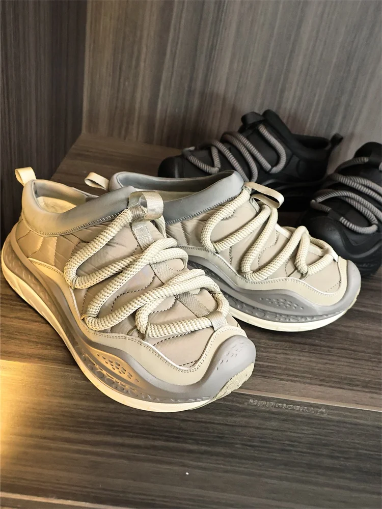 

High-End Men's Winter Outdoor Warm Fce Lined Sports Casual oes Cotton Foot Feel Premium Quali Comfortable Slip-On Loers