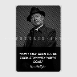 Raymond Reddington Metal Sign Club Party Home Decoration Plaques Tin Sign Poster