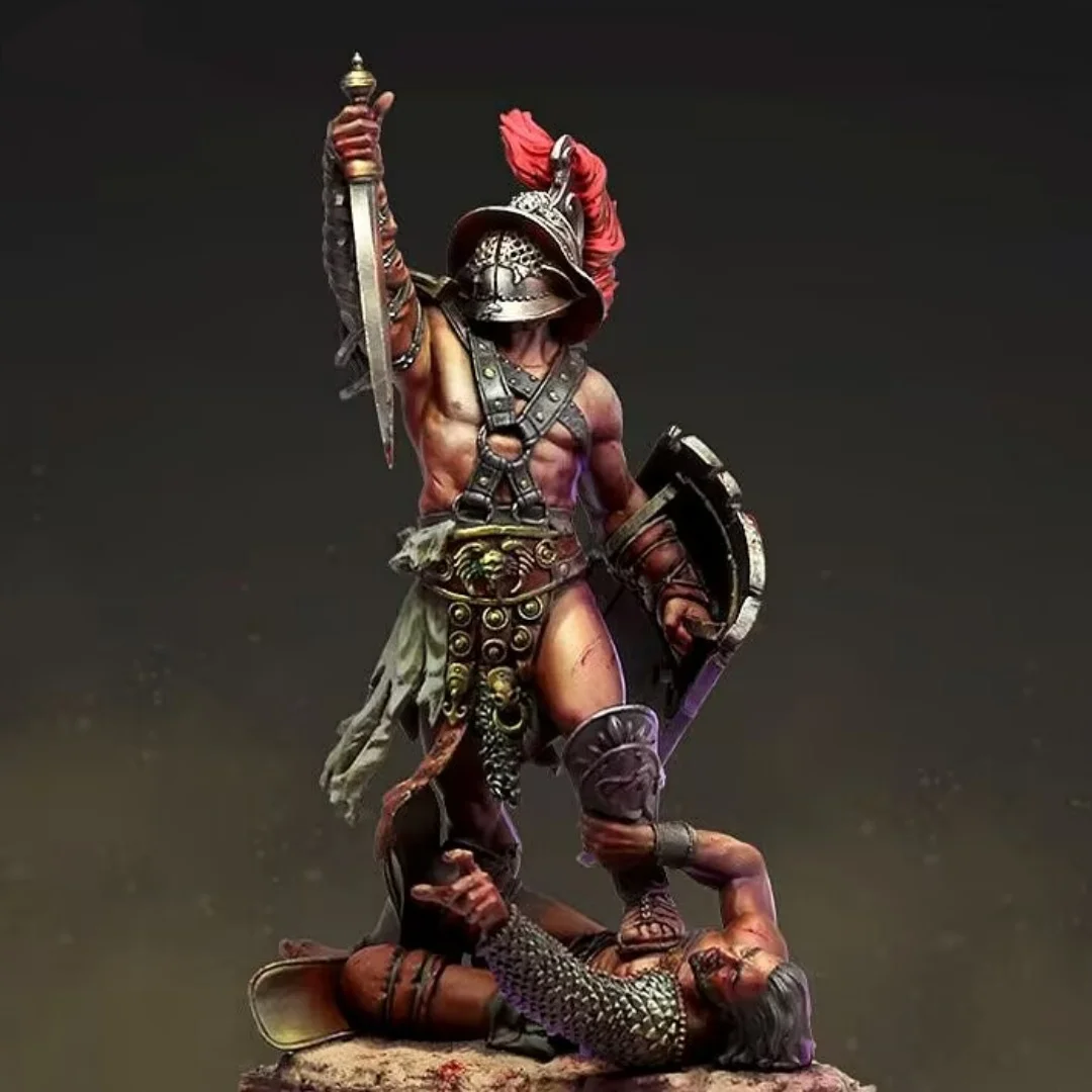 

Roman Soldier 1/24 Scale Full Resin Figure Model Kit Assemble Miniatures Unassembled Unpainted Collecting Hobby Toys Gifts