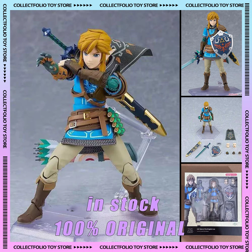 

New in Stock Figma626 Link The Legend of Zelda Tears of The Kingdom Breath of The Wild Action Figure Model Collectible Model