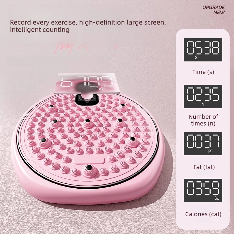 Multifunctional Waist Twisting Machine Slim Belly Fitness Equipment Smart Display Non Slip Body Shaping Massage Equipment