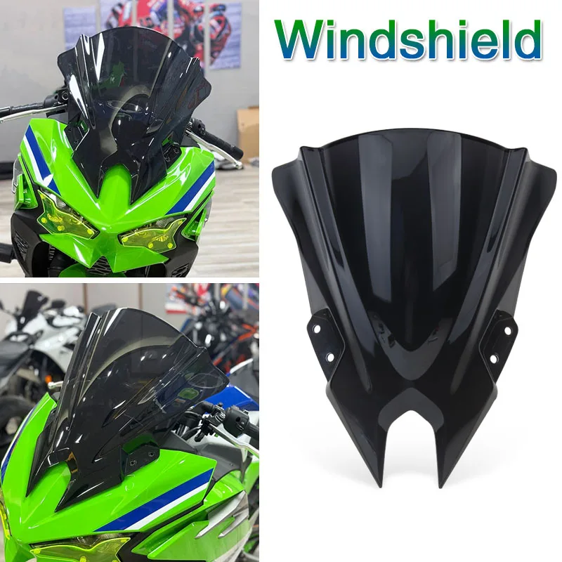 Motorcycle Accessories Windshield Windscreen Fairing Wind Deflectors Shield Protector For NINJA500 For NINJA 500 SE 2024