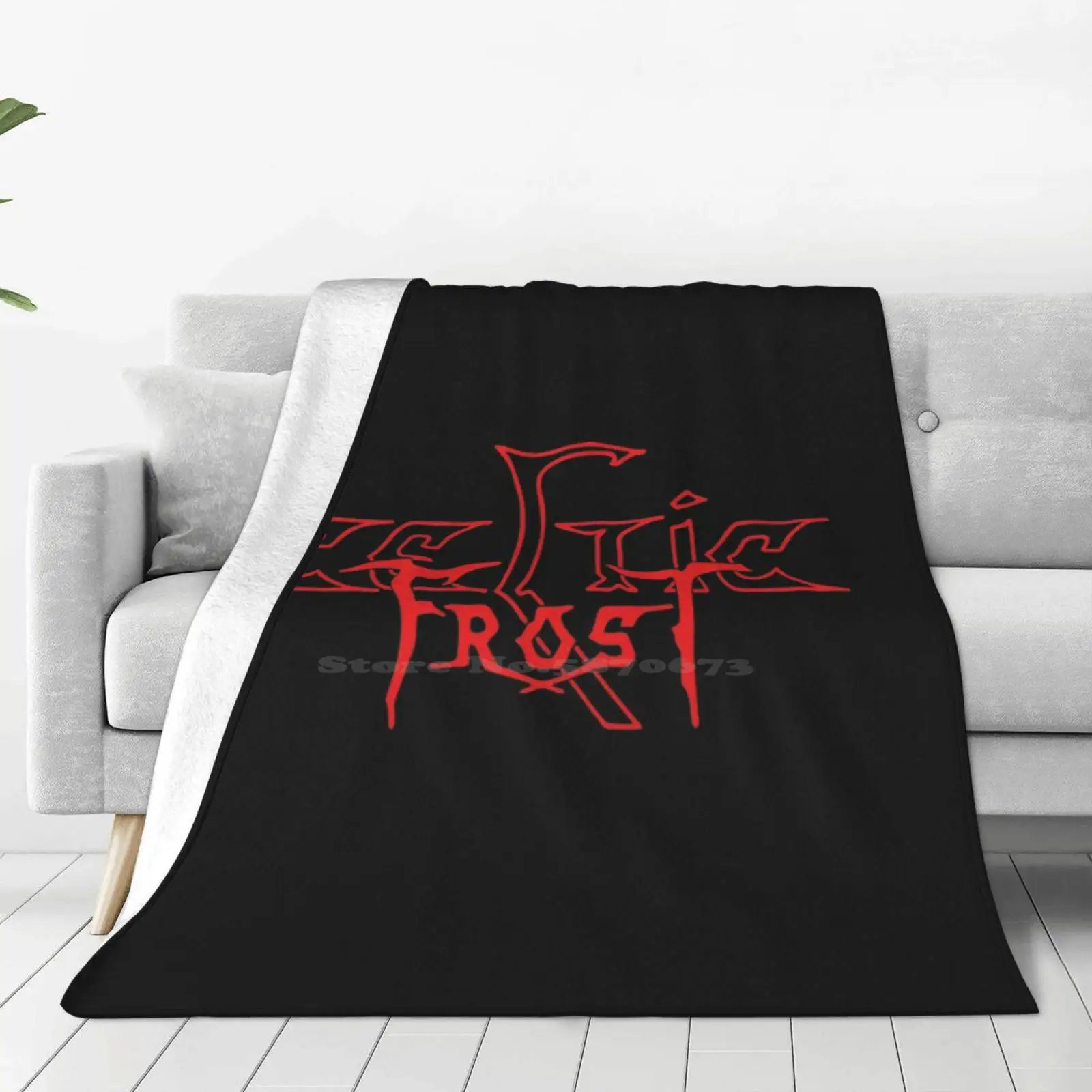 Frost Hot Sale Printing High Qiality Warm Flannel Blanket Metal Band Black Metal Extreme Metal Possessed Venom Bathory