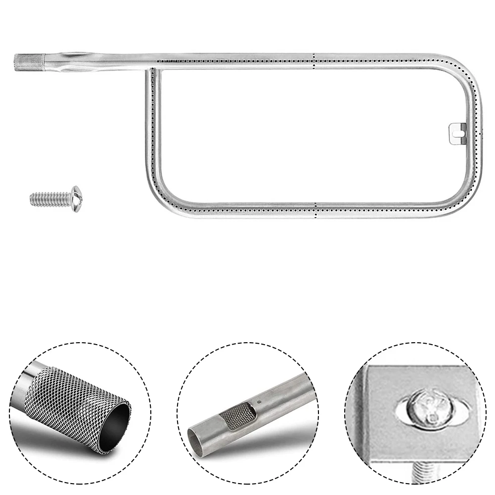 Grill Burner Tube 304 Stainless Steel 60040 69957 Grill Burner Tube Replacement For Weber Q100 Q120 Q1000 Q1200 Baby Q Slivers