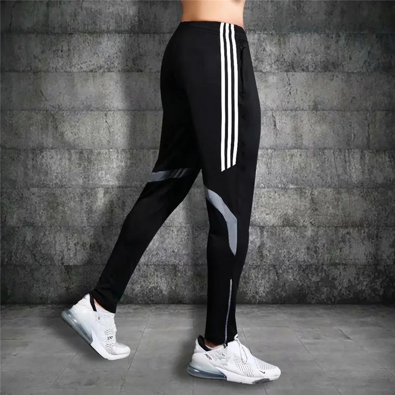 Running Pants for Men Training Jogging Sports Pants With Zipper Pockets Trousers Football Fitness Leggings Sweatpants