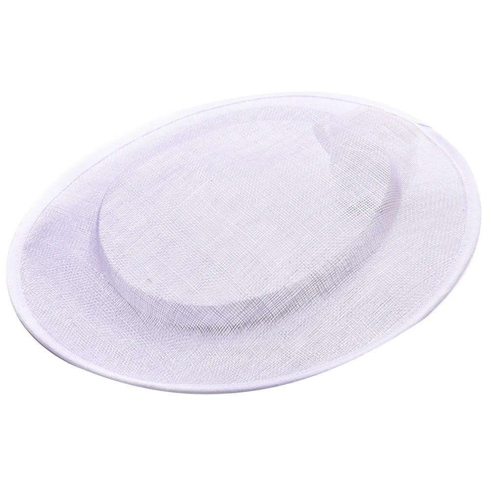 

DIY Hat Wommen Sinamay Base Bottom Hats Cocktail Fascinator Black Cap Dish Shape