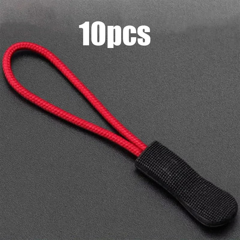 10 stücke Zipper Pull Puller Ende Fit Seil Tag Ersatz Clip Gebrochene Schnalle Fixer Zip Cord Tasche Koffer Zelt Rucksack reißverschluss Kopf