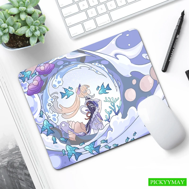 

Genshin Impact Design XS Mouse Pad High Quality Small Desk Mat Rubber Laptop Mousepad 18x22cm Nice Mouse Mat Design Desk Pad