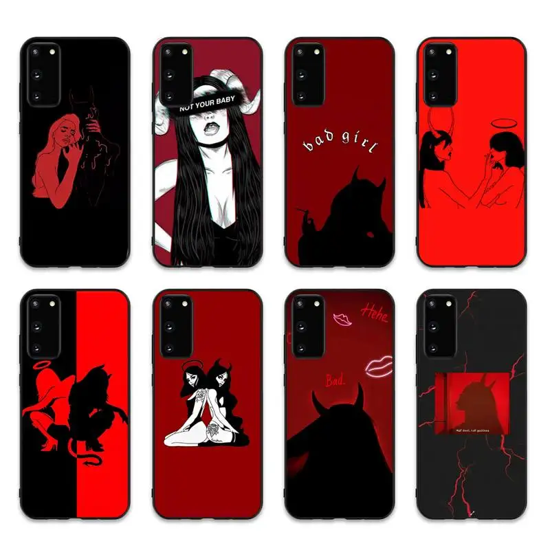 Sexy Devil Woman Phone Case for Samsung S10 21 20 9 8 plus lite S20 UlTRA 7edge