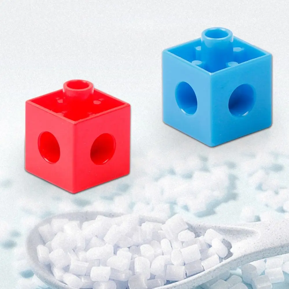 Montessori Cube Puzzle Building Blocks Multilink Counting Stacked DIY Building Blocks Cube Toys Model Learning