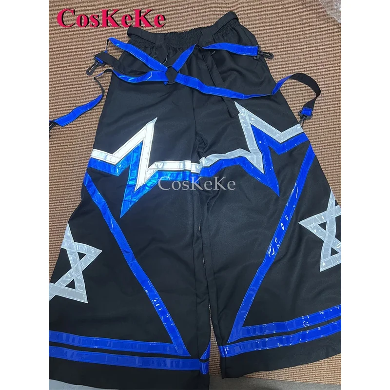 CosKeKe Hexagram شبح الرقص السراويل ملبورن شفل فات السراويل جرس قيعان مشرق تأثير عاكس بنطلون للجنسين جديد