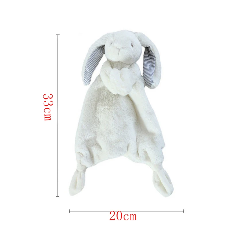 11\'\' Mood Comforter Bunny Baby Teething Toy Soft Animal for Doll Room Decoration Mood Appease Toy for Infant Crib Orname