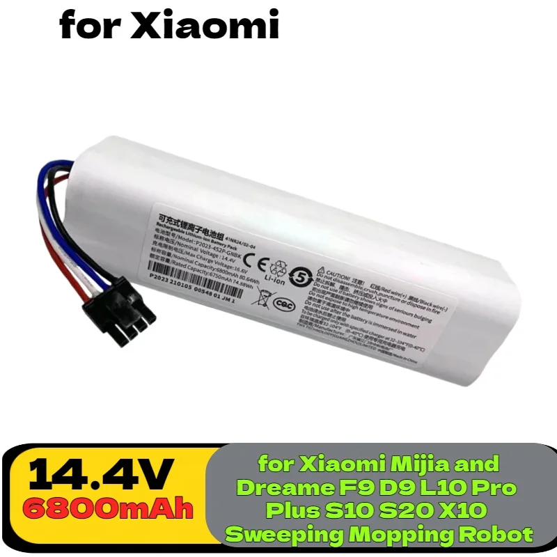 

Compatible Battery, for Xiaomi F9 X10+ PLUS Sweeping Robot – Long Cycle Life Spare for X10+ B101CNOMNI 1S Vacuum Cleaner Models