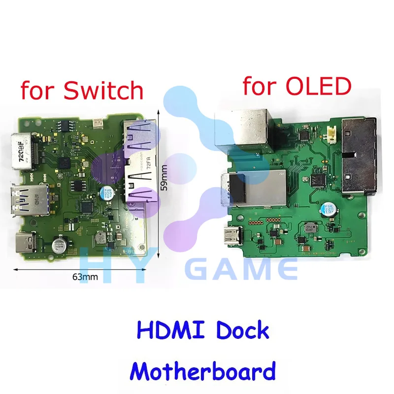 Original HDMI-compatible Port Socket  Connector Motherboard for Switch OLED  for Nintendo Switch Output Charging Dock PCB Board