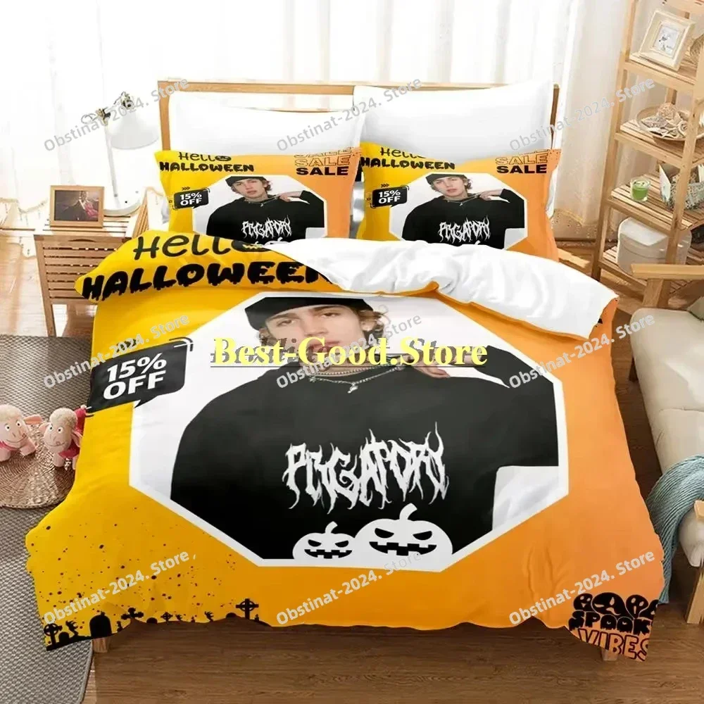 New Vinnie hacker Merch Bedding Set Printed Bed Set With Pillowcase Bed Duvet Cover Soft Single Double For Queen Super King Size