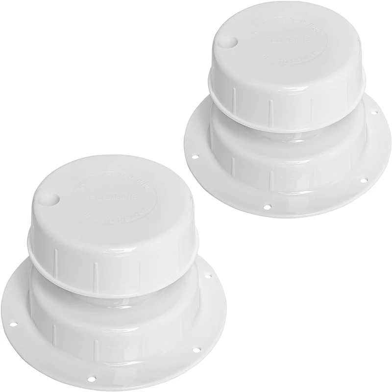 2PCS RV Plumbing Vent Caps RV Roof Vent Cover Replacement RV Sewer Vent Cap Covers Kit for Pipe Trailer Camper