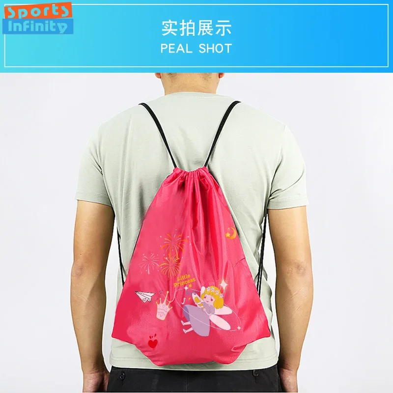 Children\'s Swimming Bag Waterproof Fashion Cartoon Printed Beach Bag Girls and Boys Oxford Cloth Backpack Gym Bag Sports Bags