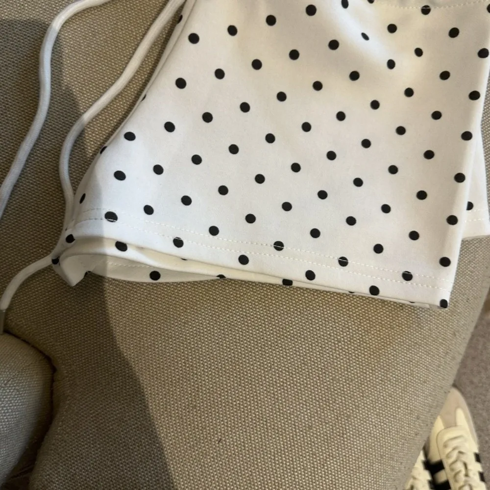Easy Match Polka Dot Damen-Shorts mit Kordelzug an der Taille, schmale Passform, Kordelzug-Shorts, atmungsaktive Yoga-Shorts mit hoher Taille, Frühling und Sommer – Detail 4