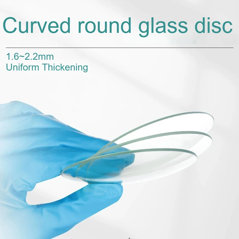 Thickened Glass Watch Glass Curved Round Cover Beaker Cover Evaporation Crystallization Dish 50‑200mm Lab Biological Glassware
