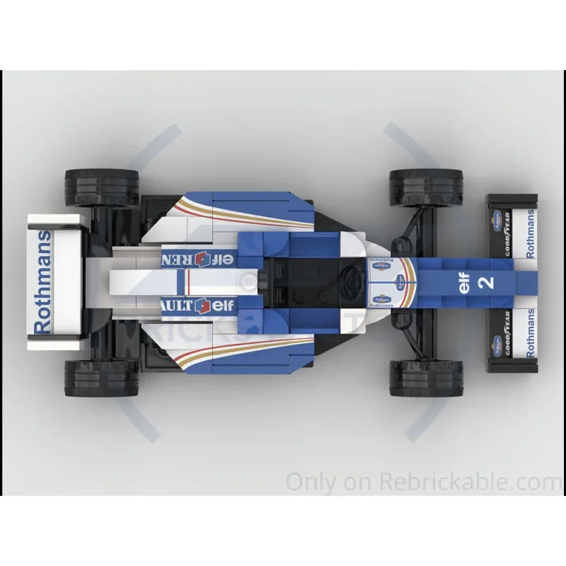 

FMOC-226332W16 Формула гоночного спортивного автомобиля, модель строительного блока 206, деталиMOC, креативные строительные блоки для мальчиков и детей на день рождения, игрушка в подарок