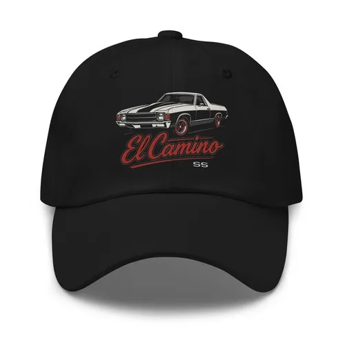 1972 El Camino SS Vintage Chevy Dad Hat – Retro Muscle Car Cotton Twill Cap